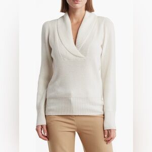 NWT Design History Cashmere Shawl Sweater size M